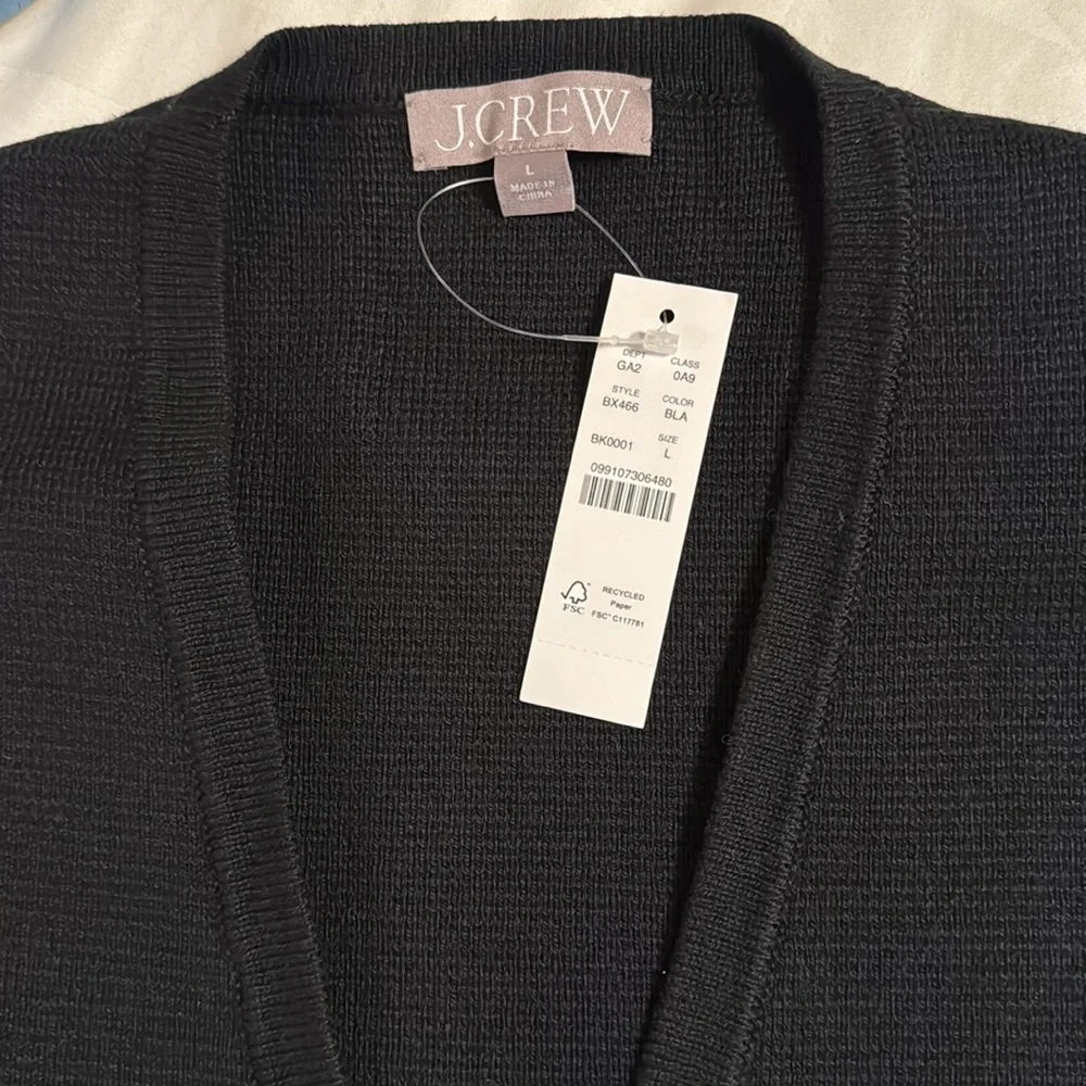 J.Crew Long V-neck sweater blazer BX466